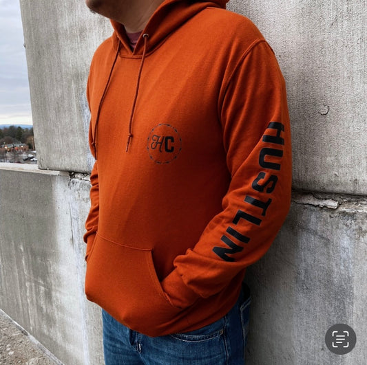 hustlin sleeve hoodie